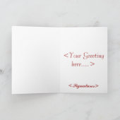 Peking door het raam feestdagen kaart (Binnen)