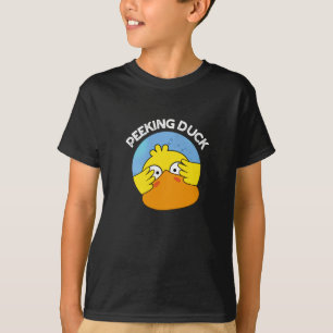 Peking Duck Funny Animal Chinese Dish Pun Dark BG T-shirt