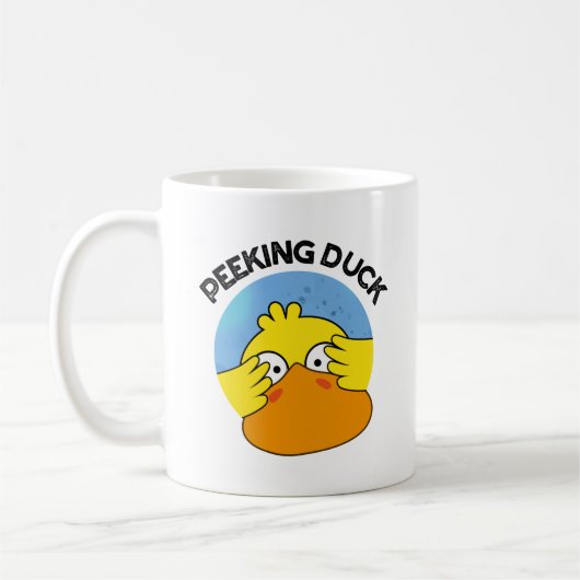 Peking Duck Funny Animal Chinese Dish Pun Koffiemok (Links)