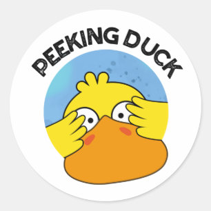 Peking Duck Funny Animal Chinese Dish Pun Ronde Sticker