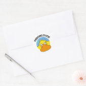 Peking Duck Funny Animal Chinese Dish Pun Ronde Sticker (Envelop)