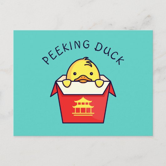 Peking Duck Pun Briefkaart (Voorkant)