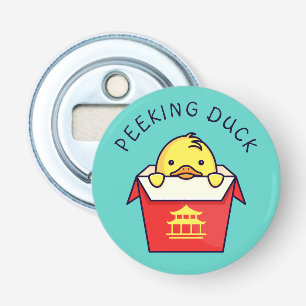 Peking Duck Pun Button Flesopener