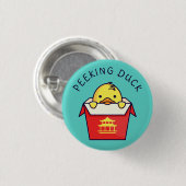 Peking Duck Pun Ronde Button 3,2 Cm (Voorkant /achterkant)