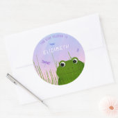 Peking Frog Book Label met de naam van het kind (Envelop)