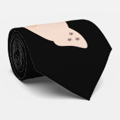 Peking Ghost Halloween Black Stropdas (Opgerold)