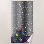 Peking Kat Design Strandlaken (Voorkant)