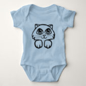 Peking Kitten Baby Creeper Romper (Voorkant)