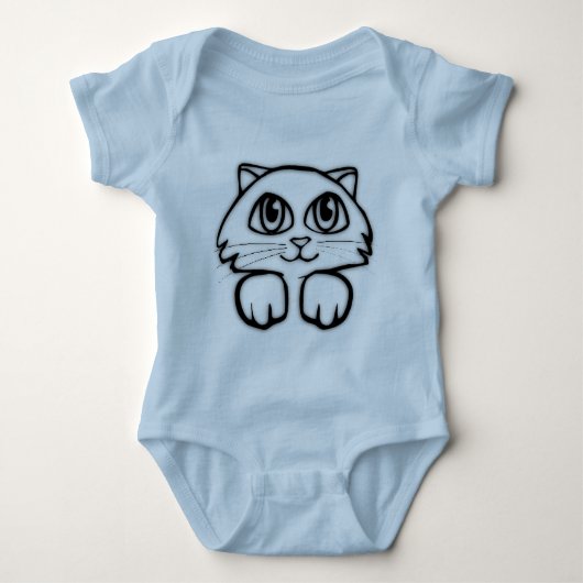 Peking Kitten Baby Creeper Romper (Voorkant)