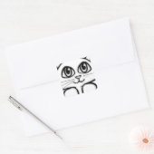 Peking Kitten Vierkante Sticker (Envelop)