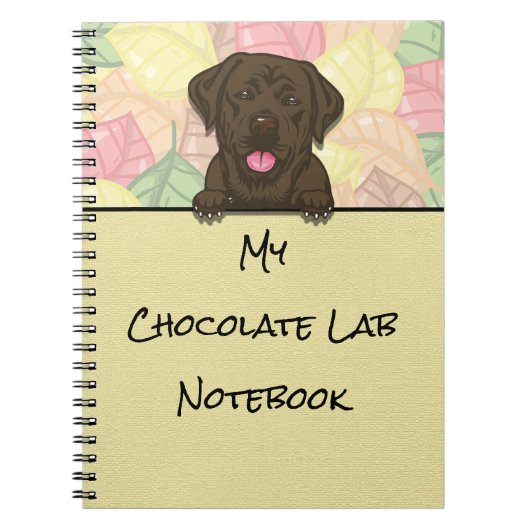Peking Leuke Chocolade Labrador notitieboek (Voorkant)