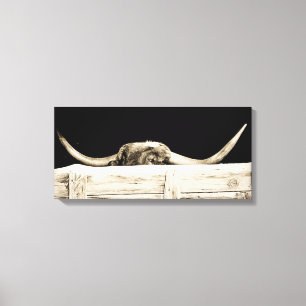 Peking longhorn canvas afdruk