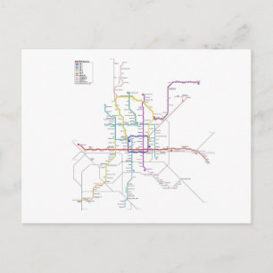 Peking-metro Briefkaart