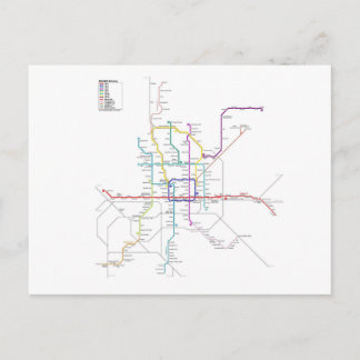 Peking-metro Briefkaart