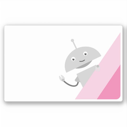 Peking Mia - roze Sticker (Voorkant)