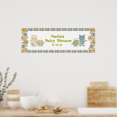 Peking Monsters Baby shower Banner Poster (Keuken)
