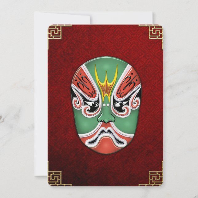 Peking Opera Face-verfmaskers - Zheng Lun (Voorkant)