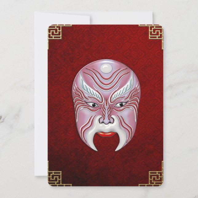 Peking Opera Gezichtsverf Maskers - Jiang Shang (Voorkant)