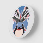 Peking opera make-up Lu Meng Ronde Klok (Hoek)