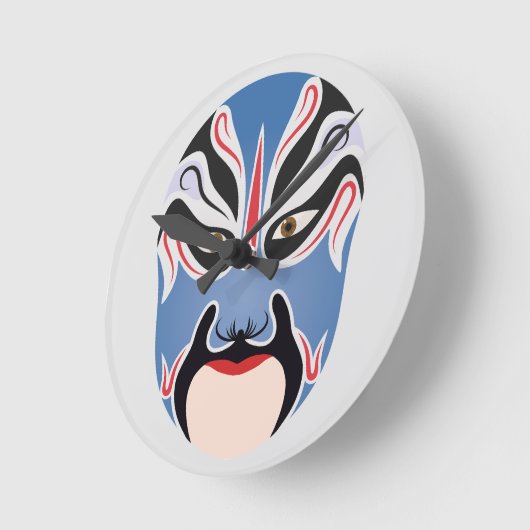 Peking opera make-up Lu Meng Ronde Klok (Hoek)