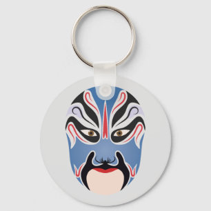 Peking opera make-up Lu Meng Sleutelhanger