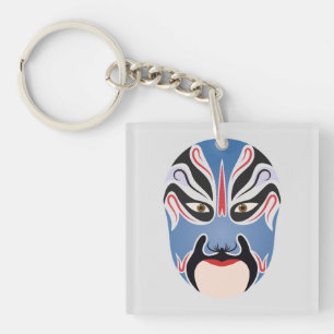 Peking opera make-up Lu Meng Sleutelhanger