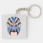 Peking opera make-up Lu Meng Sleutelhanger (Achterkant)