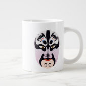 Peking opera make-up Zhang Fei Grote Koffiekop (Rechts)