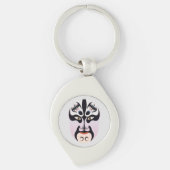 Peking opera make-up Zhang Fei Sleutelhanger (Voorkant)