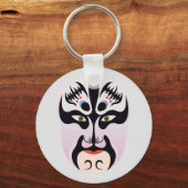 Peking opera make-up Zhang Fei Sleutelhanger (Voorkant)