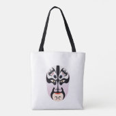 Peking opera make-up Zhang Fei Tote Bag (Achterkant)