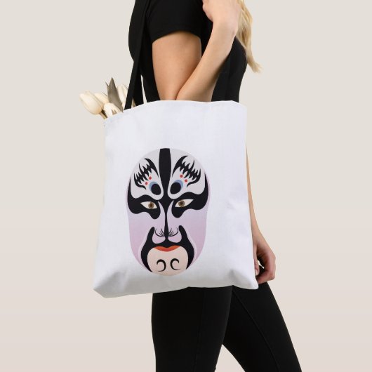 Peking opera make-up Zhang Fei Tote Bag (Dichtbij)