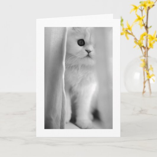 PEKING OUT OM TE ZEGGEN "IK HOU VAN JE" ALLE GELEG KAART (Gele Bloem)