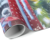 Peking Raccoons Kerstcadeaus Cadeaupapier (Rol Hoek)