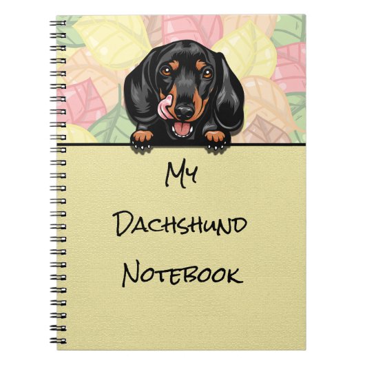 Peking schattig Dachshund notitieboek (Voorkant)