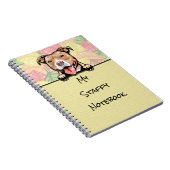 Peking Schattig Staffy, lichtbruin, notitieboek (Rechterzijde)