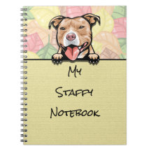 Peking Schattig Staffy, lichtbruin, notitieboek