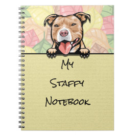 Peking Schattig Staffy, lichtbruin, notitieboek