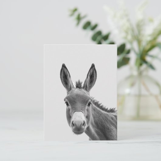 Peking Sneaky Donkey Cute Briefkaart (Staand voorkant)