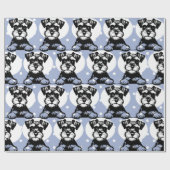 Peking Terrier Blue Gepersonaliseerd thema Cadeaupapier (Vlak)