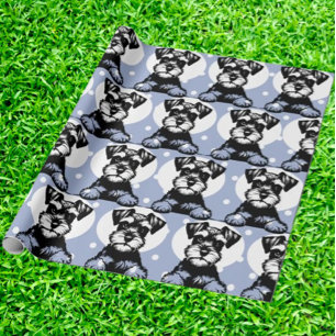 Peking Terrier Blue Gepersonaliseerd thema Cadeaupapier