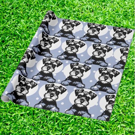 Peking Terrier Blue Gepersonaliseerd thema Cadeaupapier