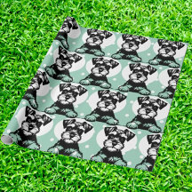 Peking Terrier Groen Gepersonaliseerd Thema