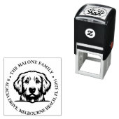 Peking Terrier Puppy Gepersonaliseerd Thema Zelfinktende Stempel (In situ)