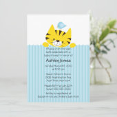 Peking Tiger Neutraal Baby shower Invitation Kaart (Staand voorkant)
