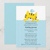 Peking Tiger Neutraal Baby shower Invitation Kaart (Voorkant / Achterkant)