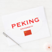 Peking University* Euro-stijl ovale Sticker (Envelop)