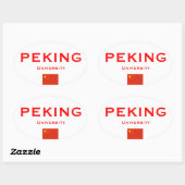 Peking University* Euro-stijl ovale Sticker (Vel)