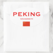 Peking University* Euro-stijl ovale Sticker (Tas)