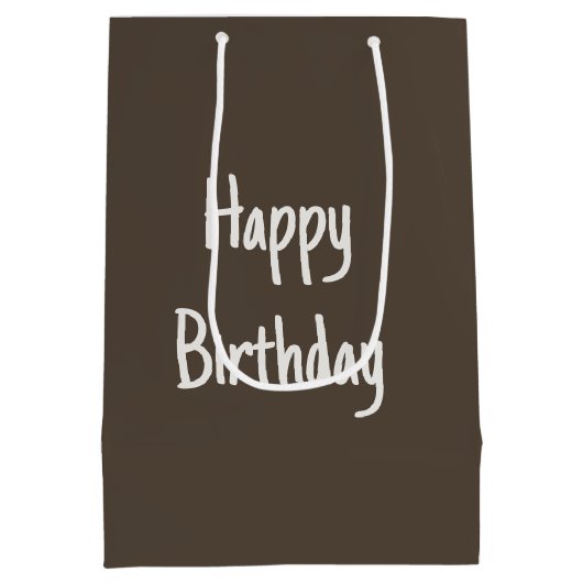 Peking Verjaardag Witte Gans Medium Cadeauzakje (Achterkant)